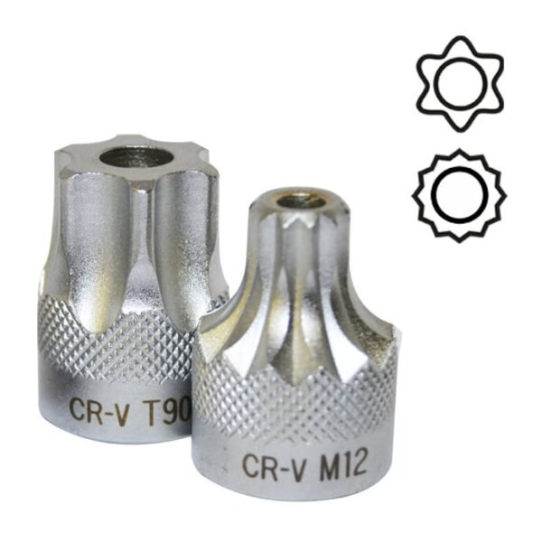 DOUILLE TORX 1/2" INVIOLABLE T100
