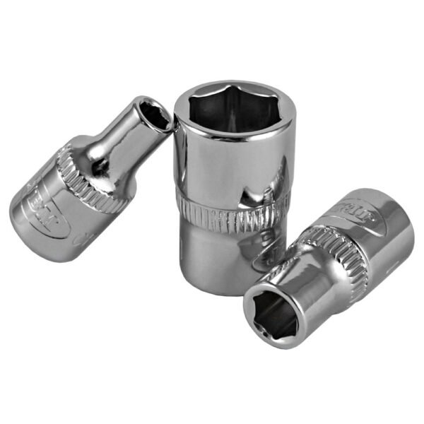 DOUILLES HEX 1/4"  8MM - CHROMÉ