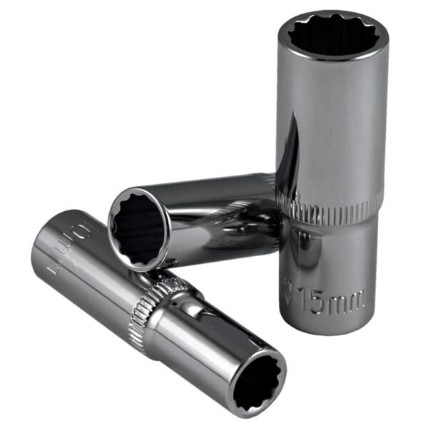 DOUILLE 3/8" 12 PANS 65MM LONG