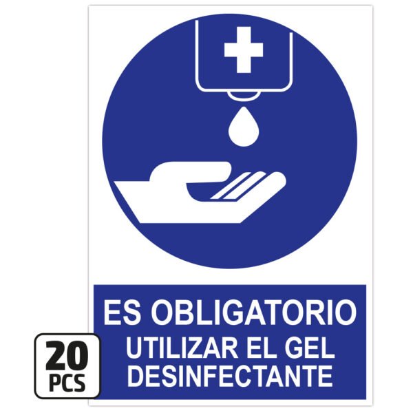 KIT D’AFFICHES « IL EST OBLIGATOIRE D’UTILISER UN GEL DÉSINFECTANT »