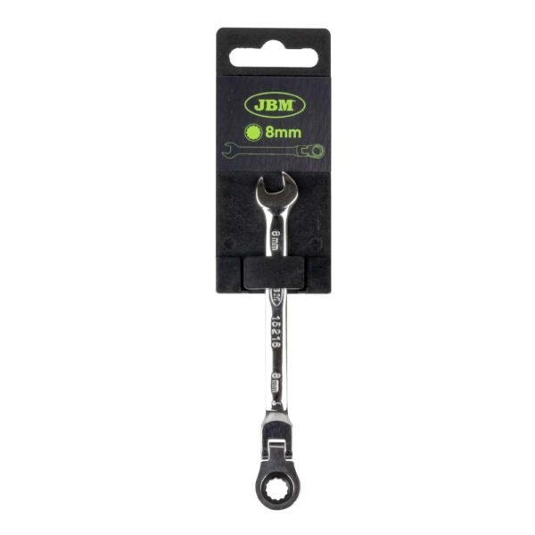 CLÉ MIXTE TÊTE FLEXIBLE 8 MM – REVÊTEMENT MIROIR