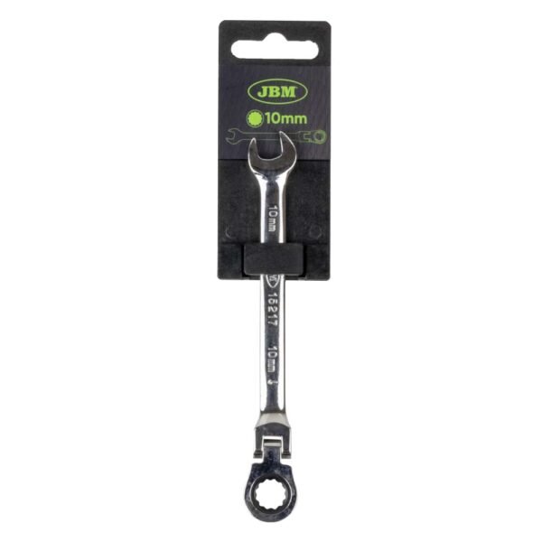 CLÉ MIXTE TÊTE FLEXIBLE 10 MM – REVÊTEMENT MIROIR