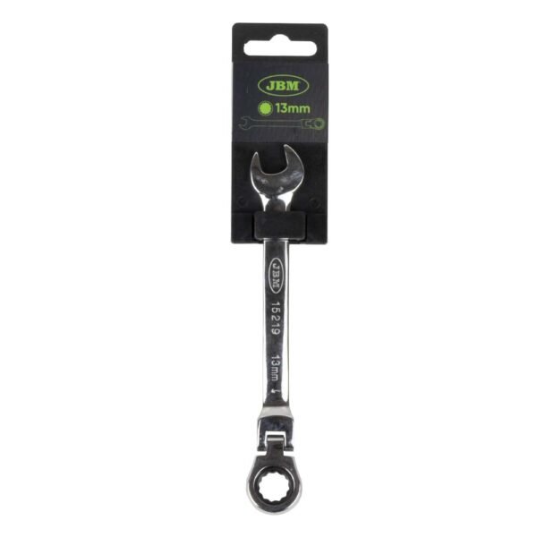 CLÉ MIXTE TÊTE FLEXIBLE 13 MM – REVÊTEMENT MIROIR