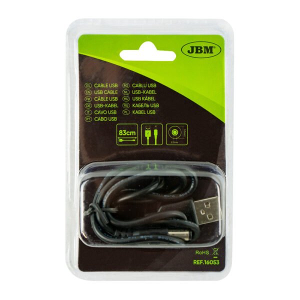 CÂBLE USB TYPE A / FICHE RONDE 5.5MM