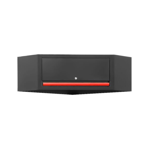 ARMOIRE MURALE D'ANGLE - ROUGE
