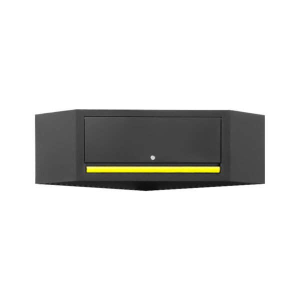 ARMOIRE MURALE D'ANGLE - JAUNE