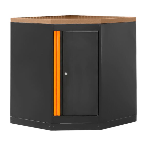 ARMOIRE D'ANGLE AVEC PANNEAU MDF - ORANGE