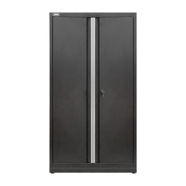 ARMOIRE HAUTE À DEUX PORTES - ARGENTÉ