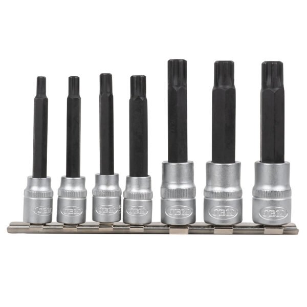 SET DE 7 EMBOUTS RIBE AVEC DOUILLES 1/2" ET 3/8"