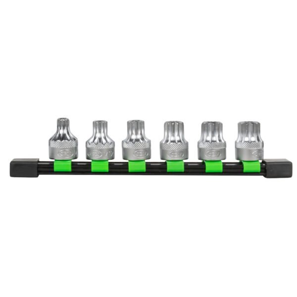 SET DE 6 EMBOUTS XZN INVIOLABLES À 12 DENTS AVEC DOUILLE 1/2"