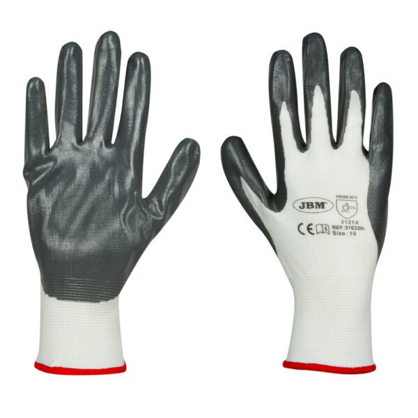 GANTS DE TRAVAIL RENFORCÉE EN NITRILE T.8