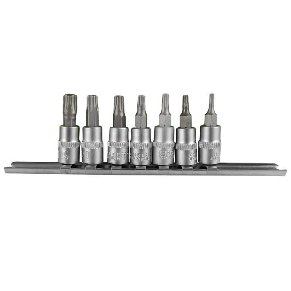 SET DE 7 EMBOUTS TS INVIOLABLES À 5 DENTS AVEC DOUILLE 1/4"