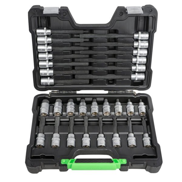 COFFRET D’EMBOUTS 1/2" POUR VIS HEXAGONALES 30 PIÈCES