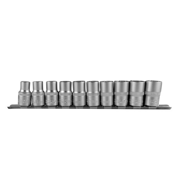 SET DE 10 DOUILLES HEXAGONALES 1/2"