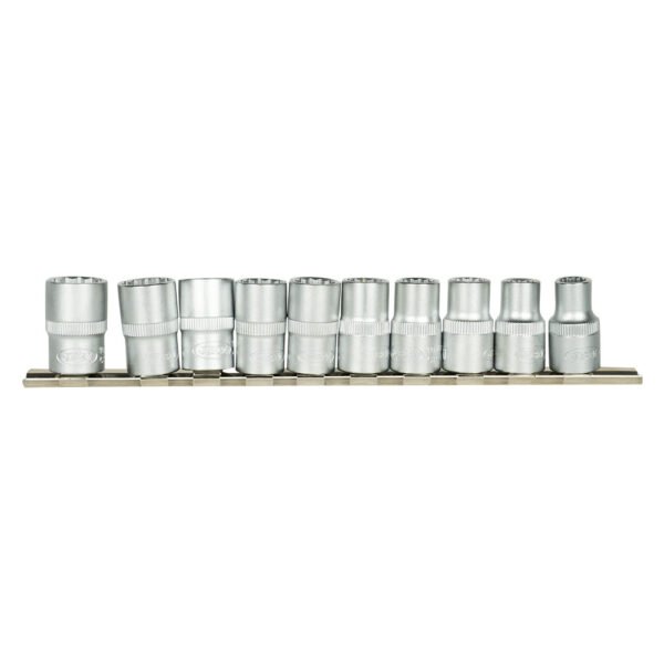 SET DE 10 DOUILLES 12 PANS 1/2"