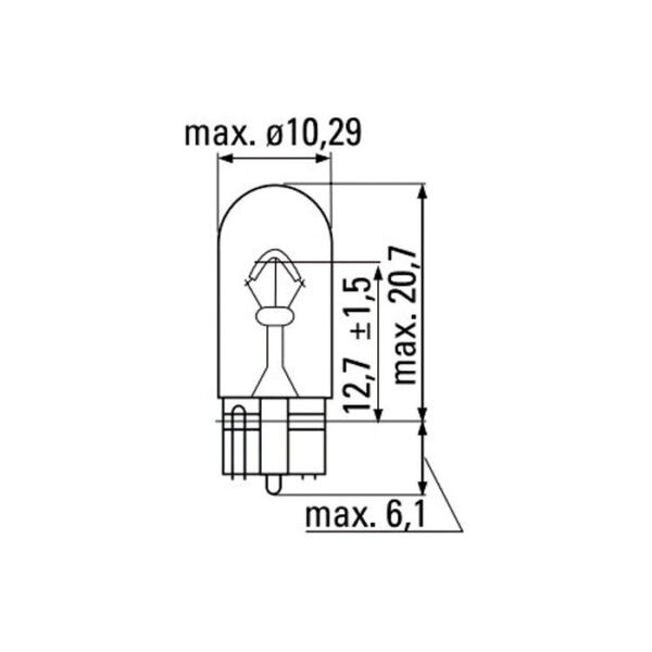 LAMPE OBN 12V 3W T10