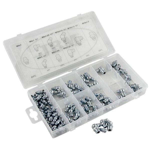 ÉTUI DE RACCORDS DE GRAISSEUR 110 PIECES