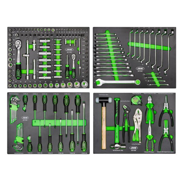 JEU DE 4 MODULES EVA CARBONE POUR CHARIOTS À OUTILS
