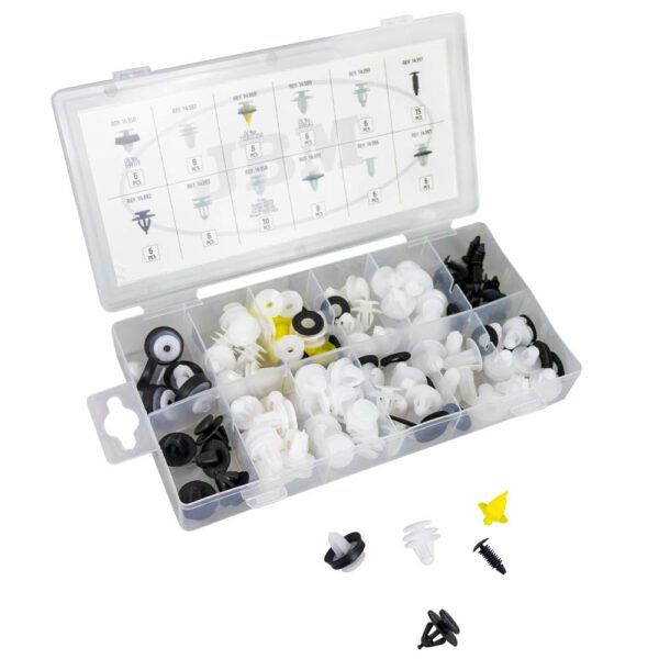 ÉTUI DE CLIPS EN PLASTIQUE POUR PANNEAUX DE PORTE PEUGEOT/CITROËN 93 PCS
