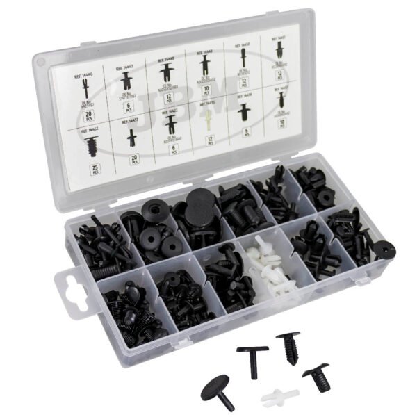 ÉTUI DE CLIPS EN PLASTIQUE POUR TAPISSERIE MERCEDES-BENZ 151 PCS