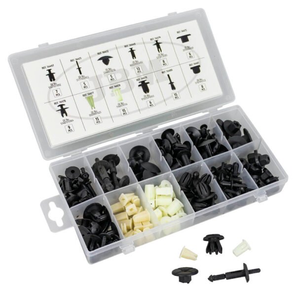 ÉTUI DE CLIPS EN PLASTIQUE POUR TAPISSERIE BMW MINI 112 PCS