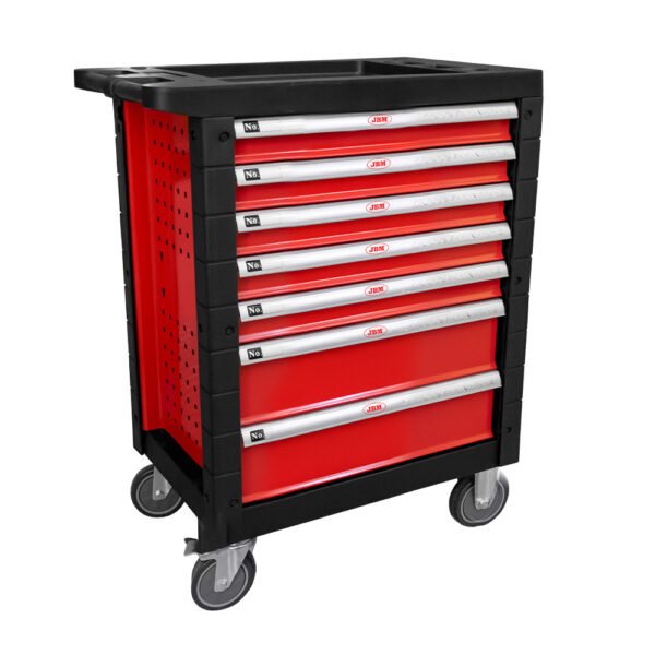 SERVANTE À OUTILS 7 TIROIRS VIDE - ROUGE