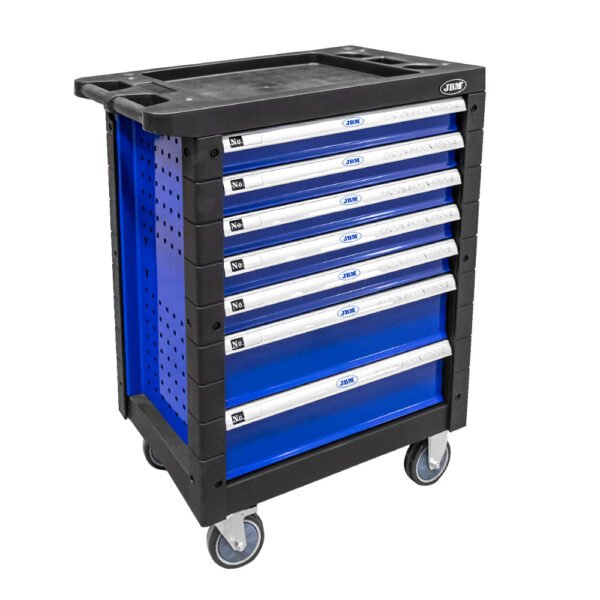 SERVANTE À OUTILS 7 TIROIRS - BLEUE - VIDE