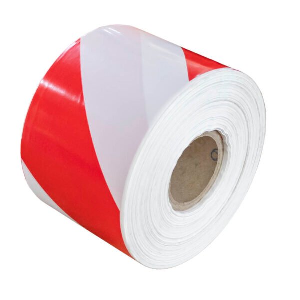 RUBAN DE SIGNALISATION BLANC ET ROUGE - 200M
