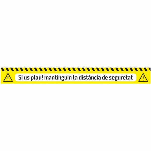 RUBAN ADHÉSIF DE SIGNALISATION - DISTANCE DE SÉCURITÉ