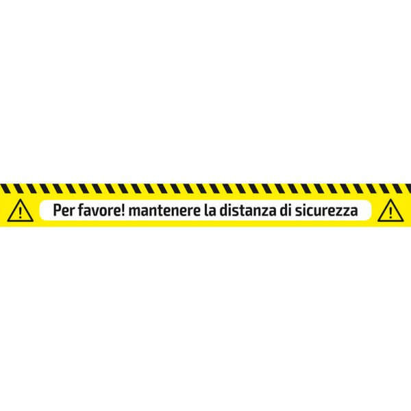RUBAN ADHÉSIF DE SIGNALISATION - DISTANCE DE SÉCURITÉ