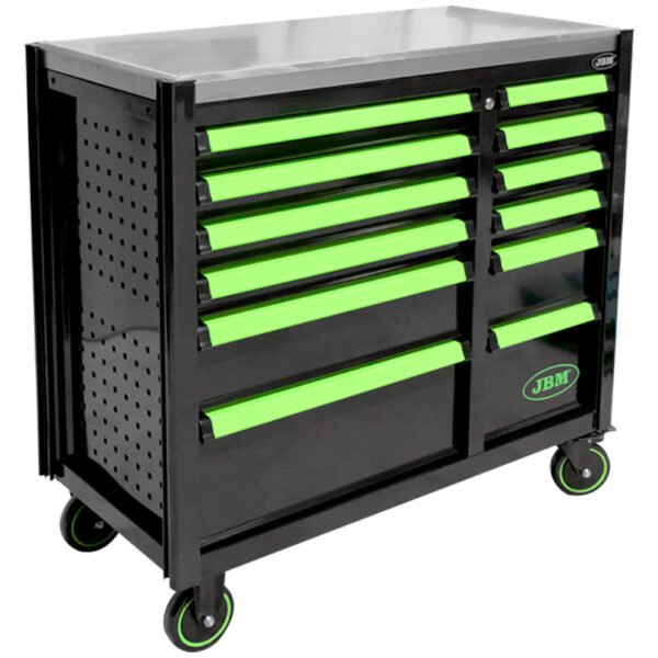 SERVANTE À OUTILS 12 TIROIRS - VIDE - VERTE