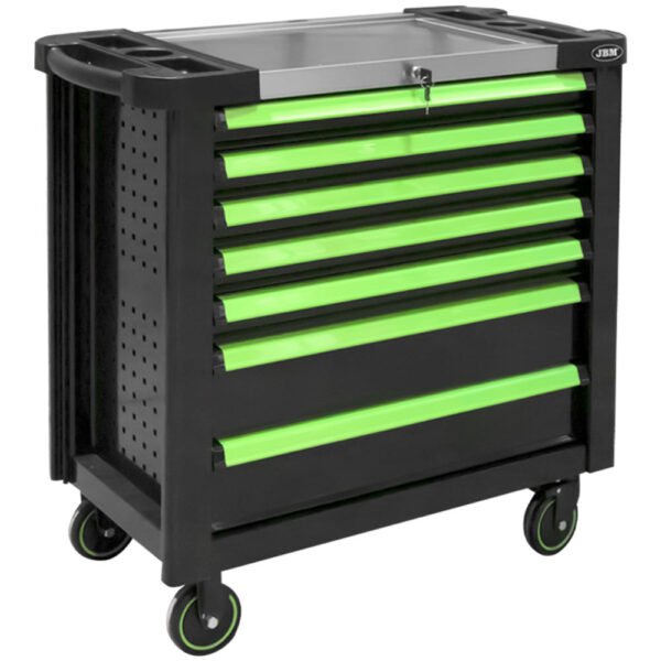 SERVANTE À OUTILS XL 7 TIROIRS - VERTE - VIDE