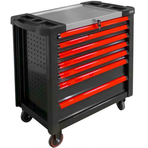 SERVANTE À OUTILS XL 7 TIROIRS - ROUGE - VIDE