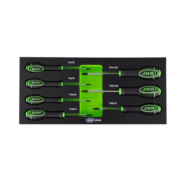 JEU DE 7 TOURNEVIS TORX AVEC EVA CARBONE MODULE