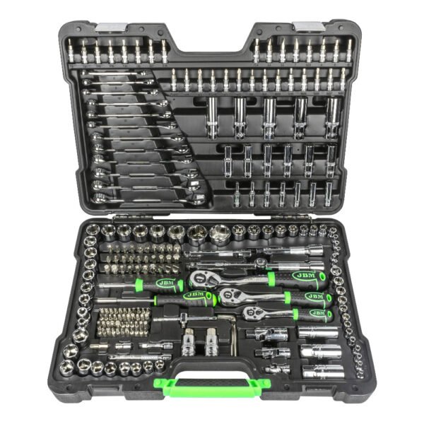 COFFRET À OUTILS DE 216 PIÈCES AVEC DOUILLES HEXAGONALES 1/4"