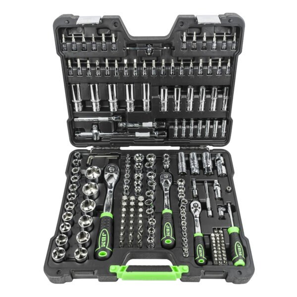 COFFRET À OUTILS DE 179 PIÈCES AVEC DOUILLES HEXAGONALES 1/4"