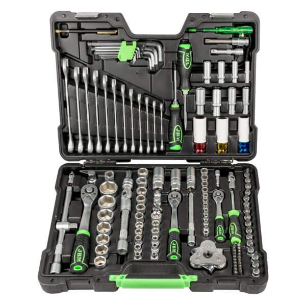 COFFRET À OUTILS DE 132 PIÈCES AVEC DOUILLES HEXAGONALES 1/2"