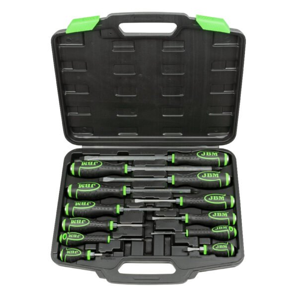 MALLETTE AVEC 12 TOURNEVIS GO-THROUGH À EMBOUT MAGNÉTIQUE