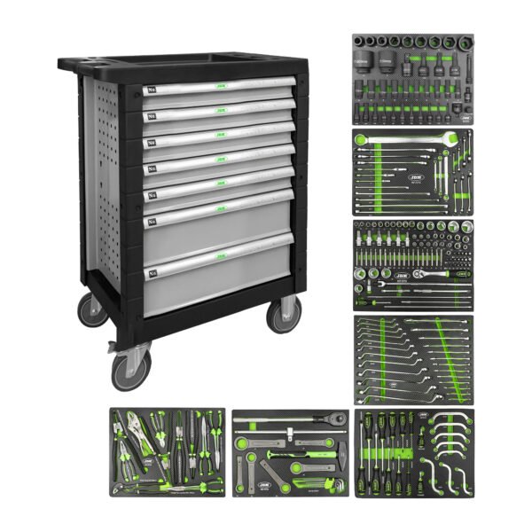 SERVANTE À OUTILS 7 TIROIRS - GRISE - EQUIPÉE - SPÉCIAL CAMIONS