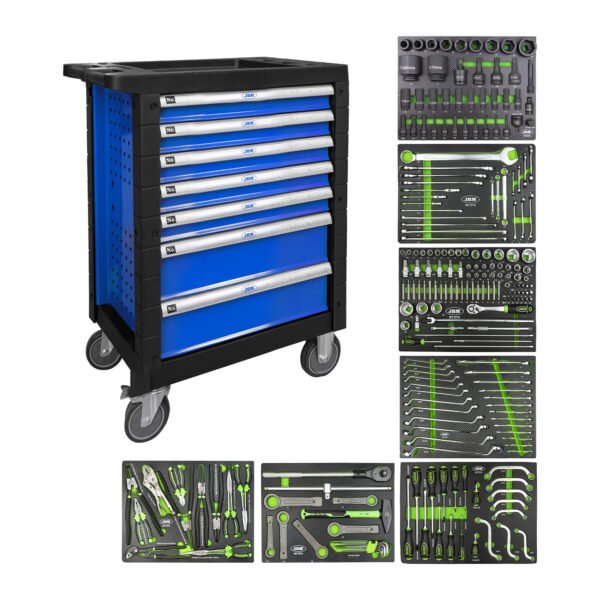SERVANTE À OUTILS 7 TIROIRS - BLEUE - EQUIPÉE - SPÉCIAL CAMIONS