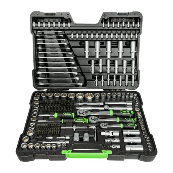 COFFRET À OUTILS DE 216 PIÈCES AVEC DOUILLES 12 PANS 1/4"