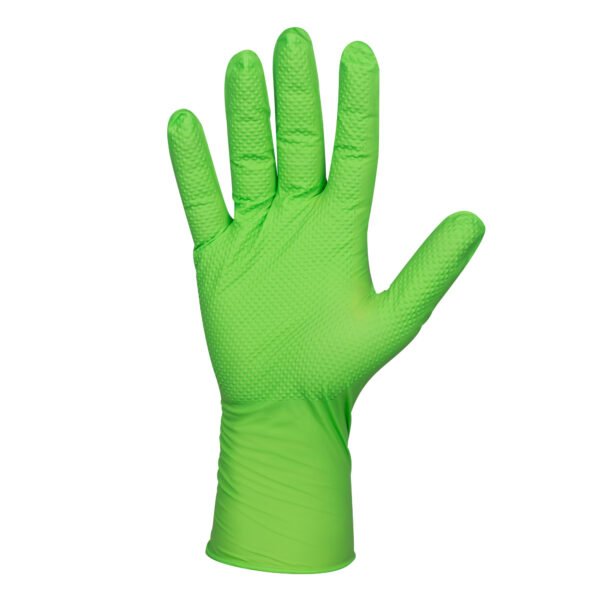 GANTS NITRILE JETABLES VERTS T:XL 7.0MIL (100 PCS.) DIAMOND TEXTURE