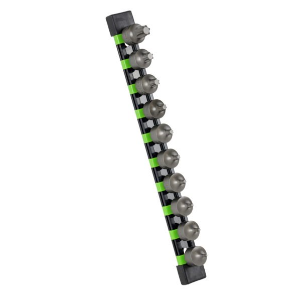 SET DE 10 EMBOUTS TORX COURTS AVEC DOUILLE 3/8"