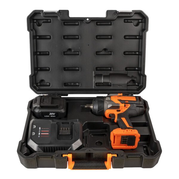CLÉ À CHOC 1/2” 1300NM AVEC MOTEUR BRUSHLESS AVEC MALLETTE - ORANGE