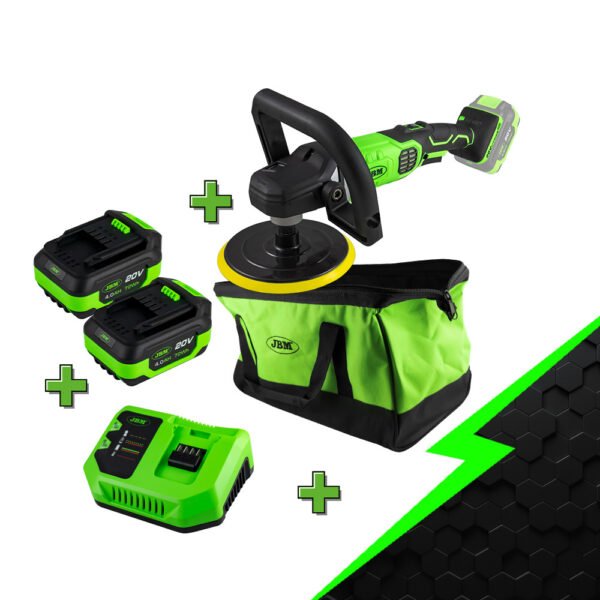 PROMO ELECTR: POLISSEUSE AVEC MOTEUR SANS BALAIS 60009 + X2 60013 + 60016 + 53782