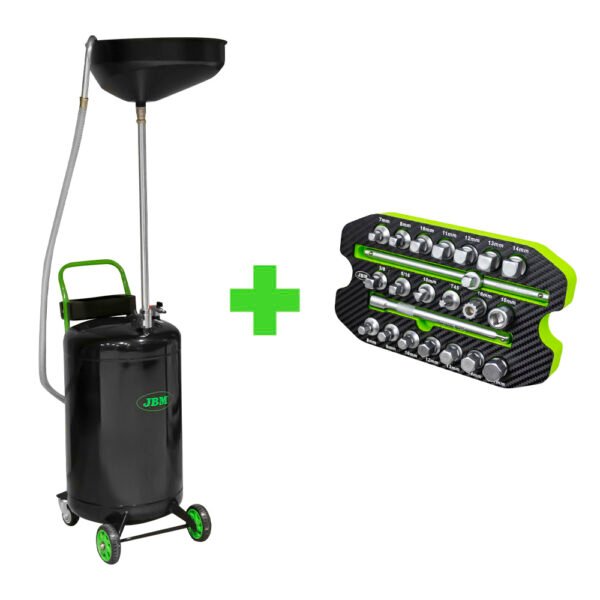 PROMO: RECUPÉRATEUR D’HUILE 90L + MODULE DE DOUILLES DE VIDANGE 22PCS