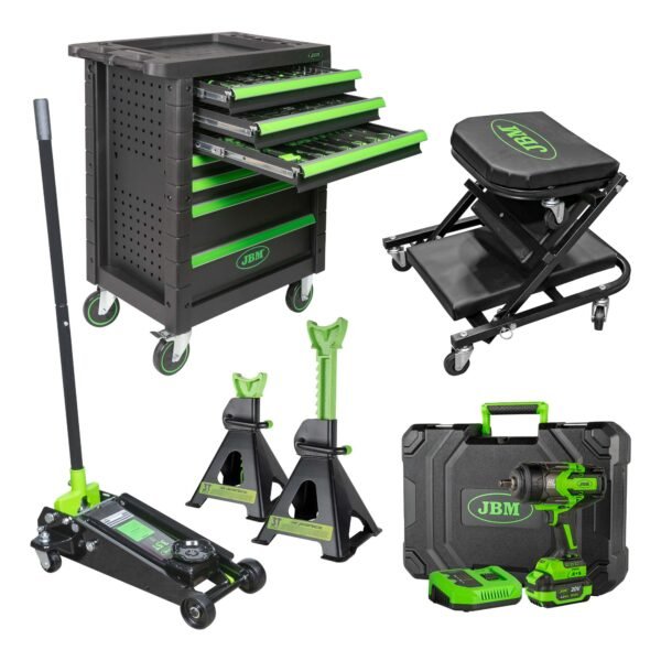 SERVANTE D'OUTILS 53904+CLÉ À CHOC 60044C+53211+50818+53779