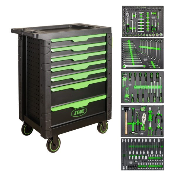 SERVANTE D'OUTILS 7 TIROIRS EQUIPÉ DE 276 PIÈCES
