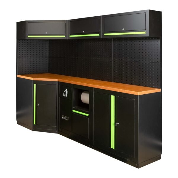 ENSEMBLE DE MEUBLES MODULAIRES (22PCS) - EXTENSION ANGULAIRE