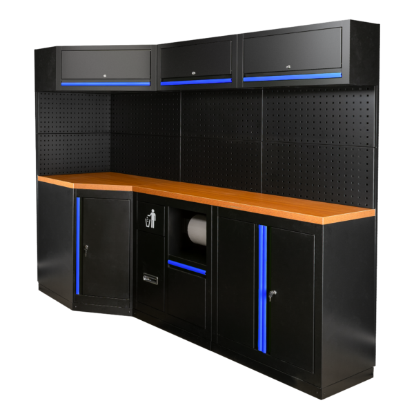 ENSEMBLE DE MEUBLES MODULAIRES (22PCS) - BLEU